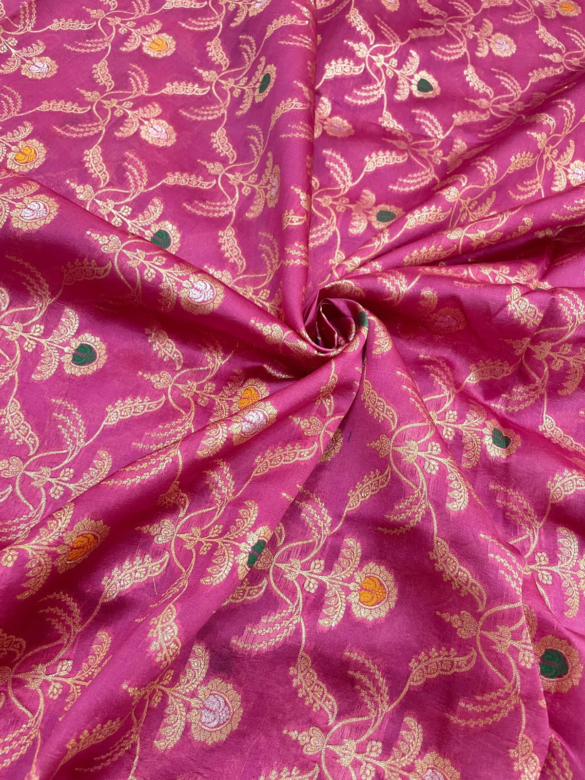 Pure Banarasi Katan Silk With Zari Brocade With Meena