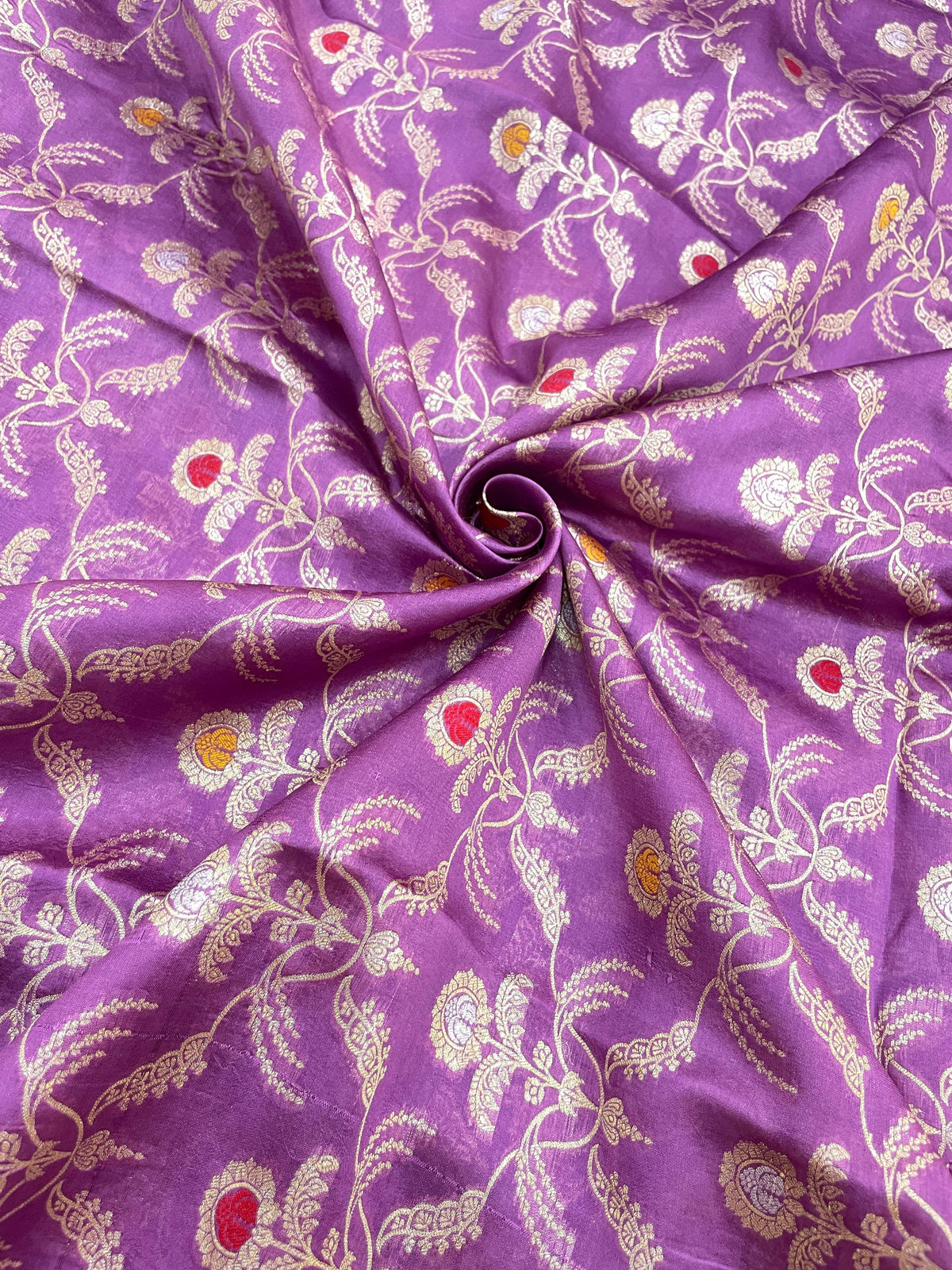 Pure Banarasi Katan Silk With Zari Brocade With Meena