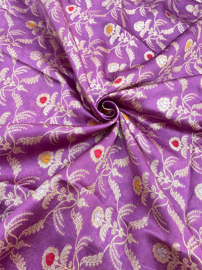 Pure Banarasi Katan Silk With Zari Brocade With Meena