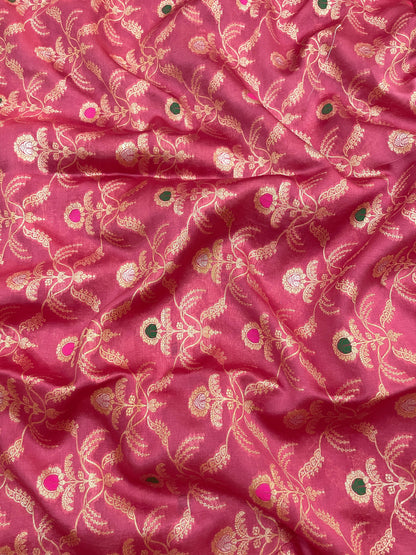 Pure Banarasi Katan Silk With Zari Brocade With Meena