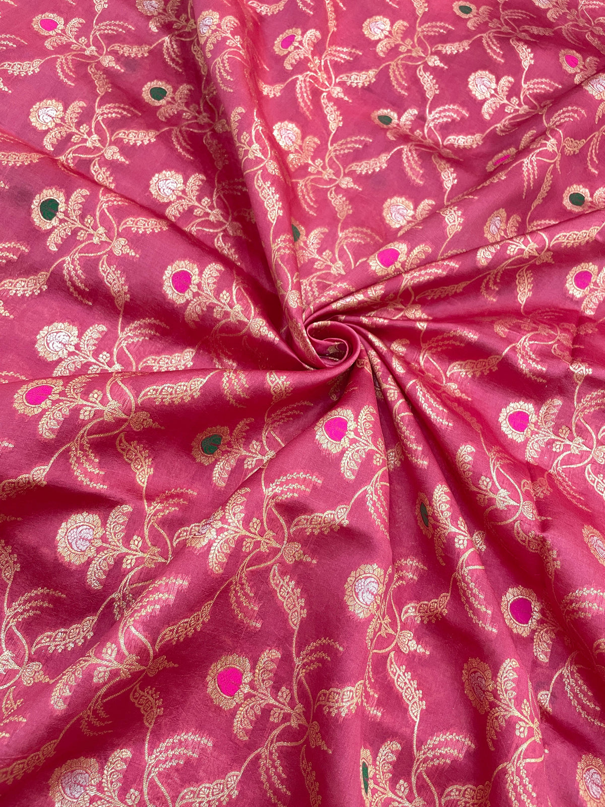 Pure Banarasi Katan Silk With Zari Brocade With Meena
