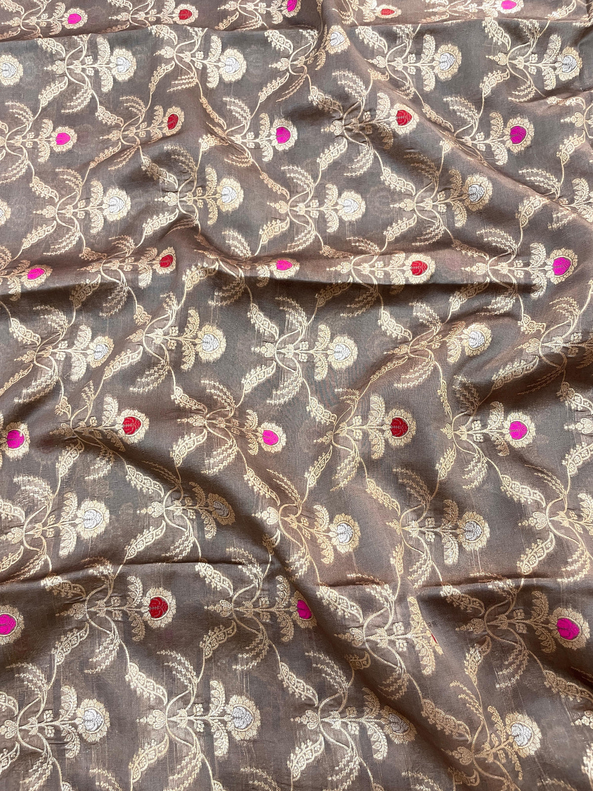 Pure Banarasi Katan Silk With Zari Brocade With Meena