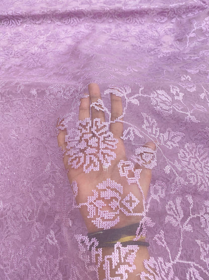 Pure Silk Organza Thread Embroidery