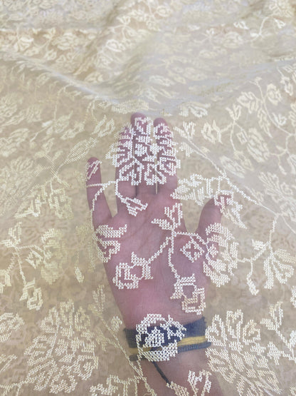 Pure Silk Organza Thread Embroidery