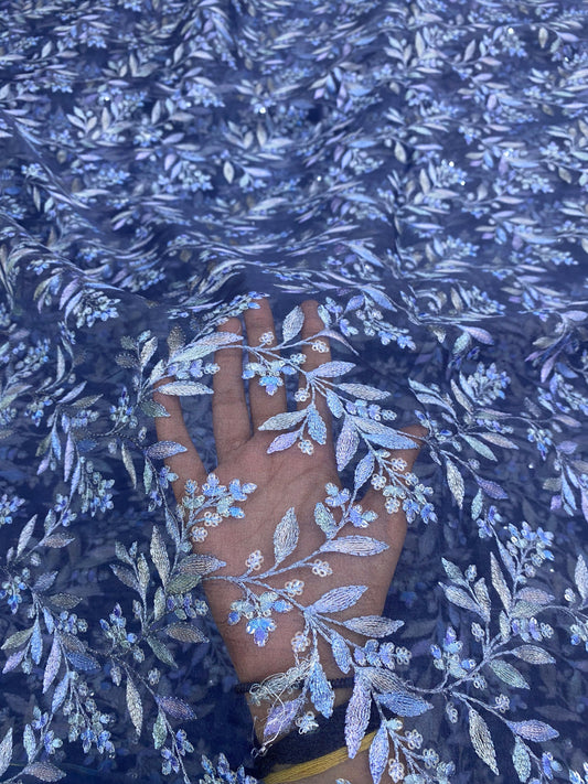Pure Silk Organza Thread Embroidery