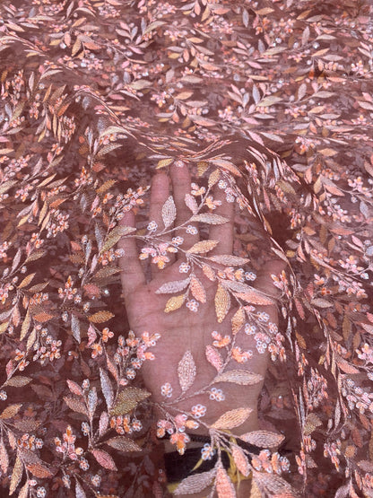 Pure Silk Organza Thread Embroidery