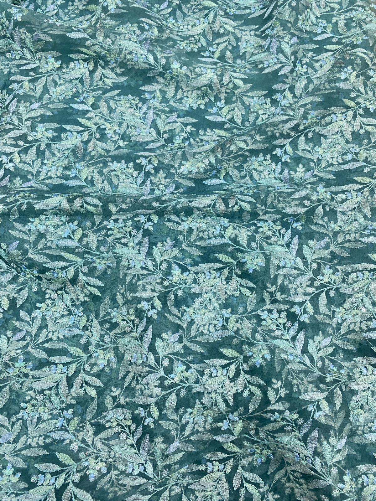 Pure Silk Organza Thread Embroidery
