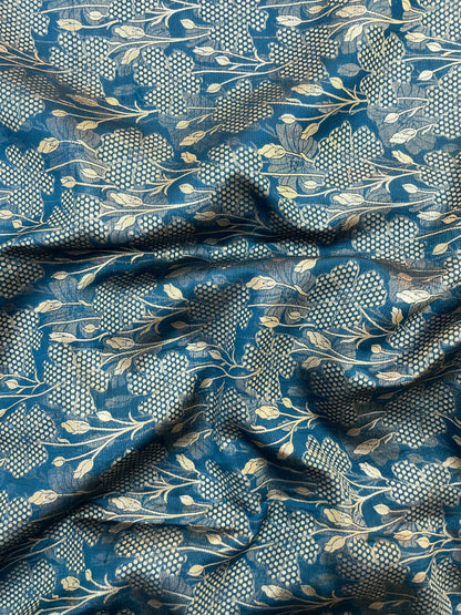 Pure Banarasi Katan Silk Zari Brocade