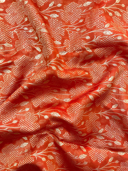 Pure Banarasi Katan Silk Zari Brocade