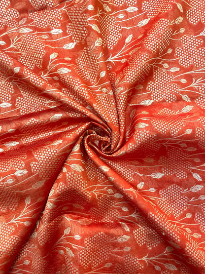 Pure Banarasi Katan Silk Zari Brocade