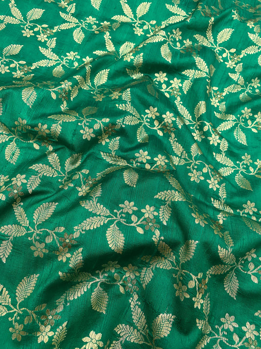 Pure Raw Silk Meena Brocade