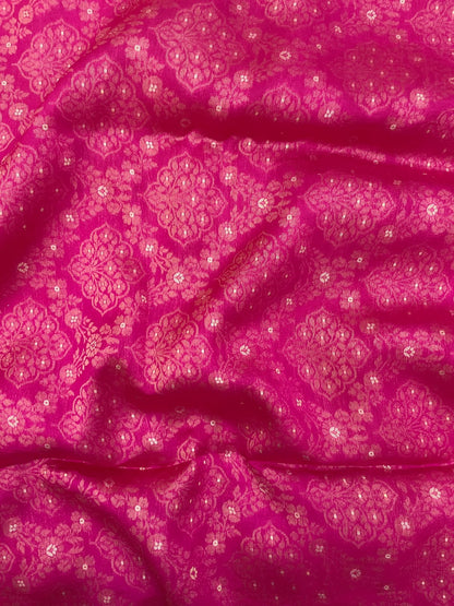 Pure Banarasi Katan Silk Brocade (Colours Available) 44"Inch