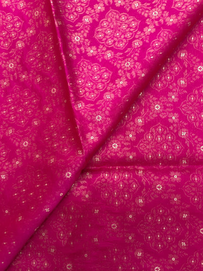 Pure Banarasi Katan Silk Brocade (Colours Available) 44"Inch