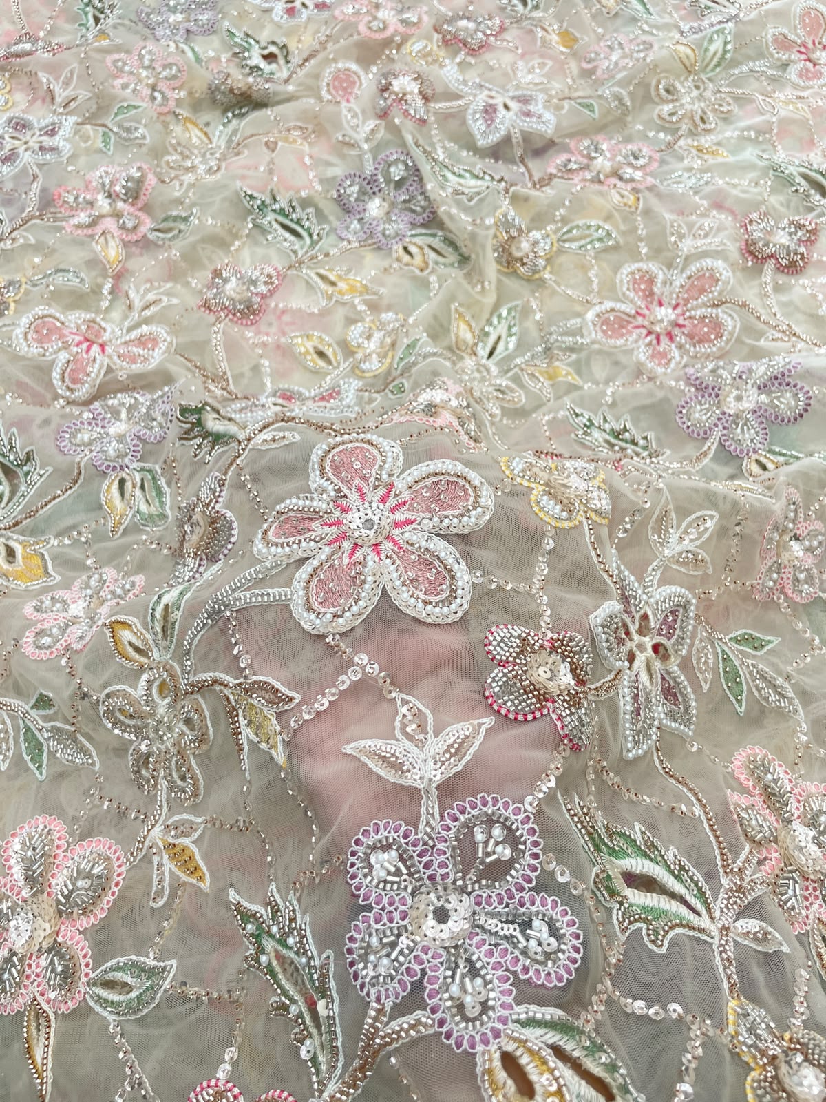 Net Beads Embroidery (Colours Available)