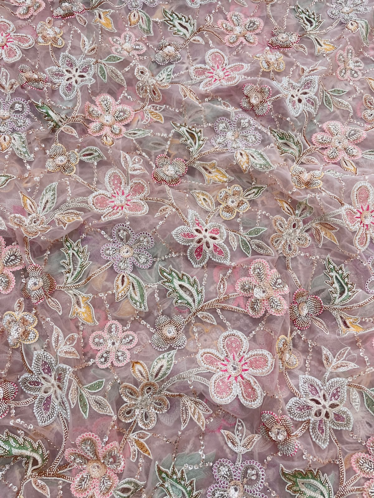 Net Beads Embroidery (Colours Available)