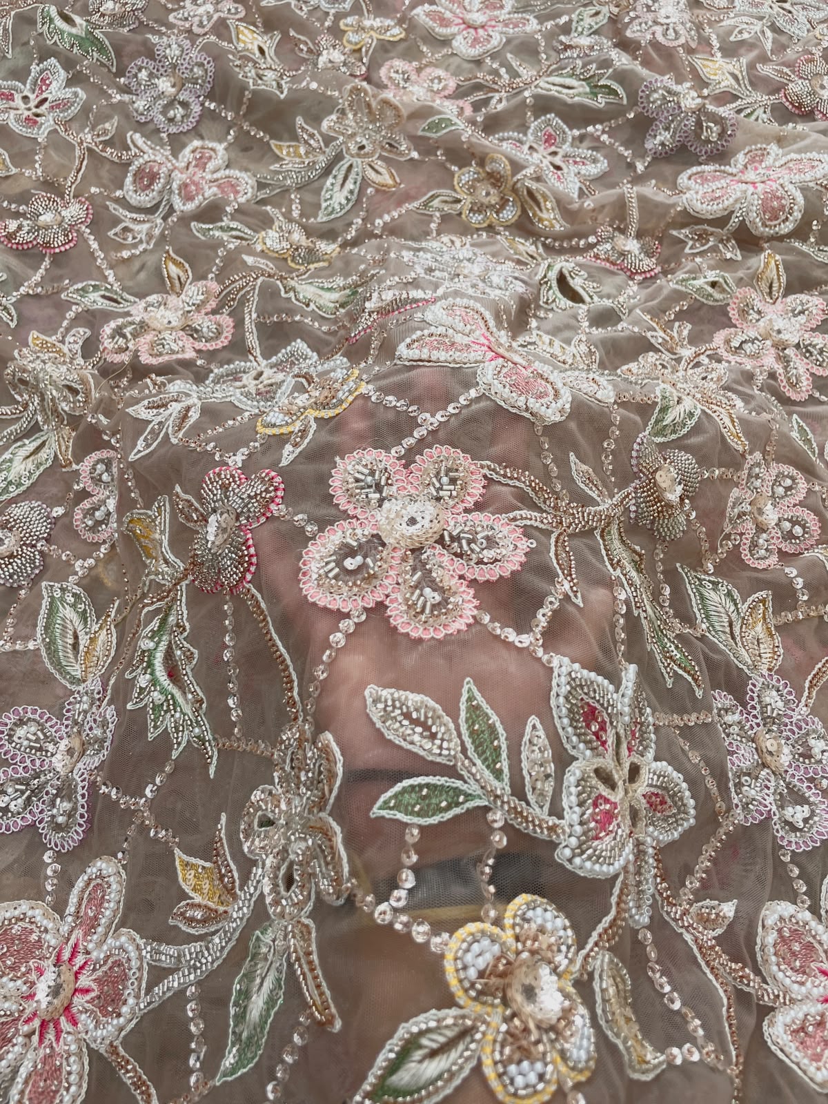 Net Beads Embroidery (Colours Available)