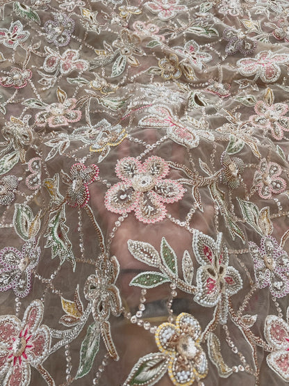 Net Beads Embroidery (Colours Available)
