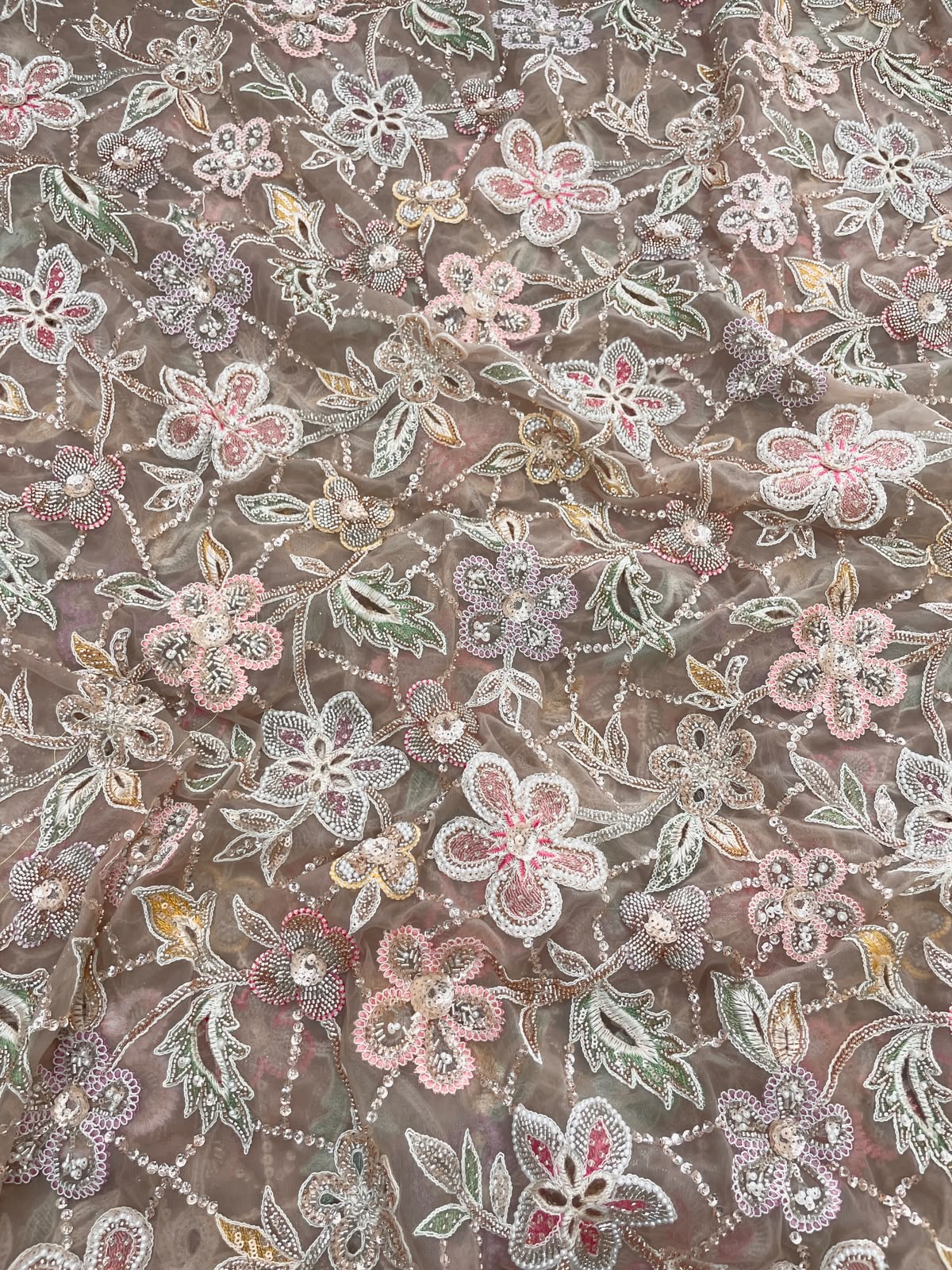 Net Beads Embroidery (Colours Available)