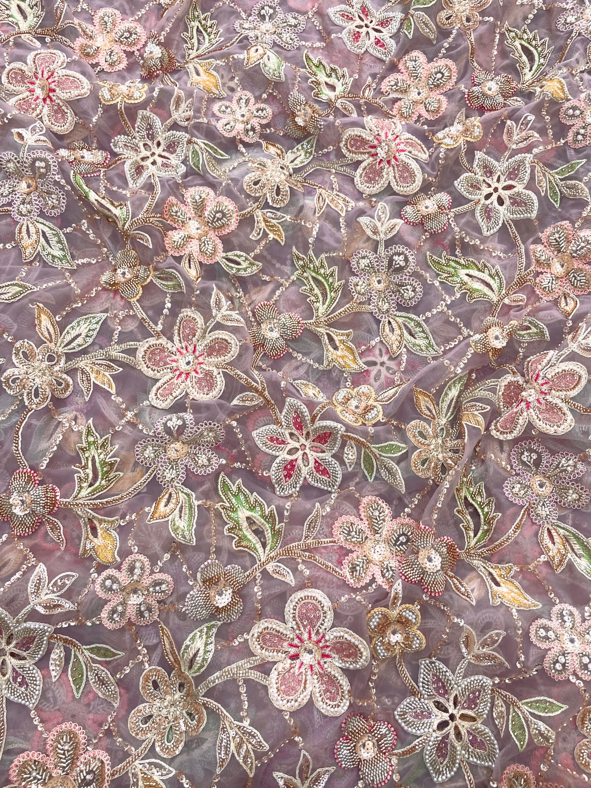 Net Beads Embroidery (Colours Available)