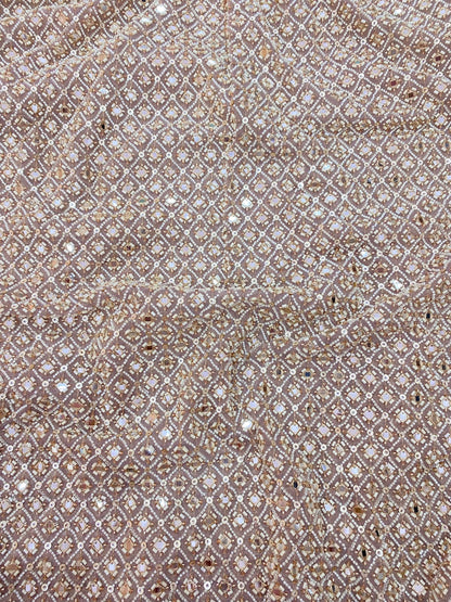 Tissue Beads Embroidery (Colours Available) 44"Inch