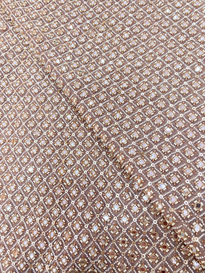 Tissue Beads Embroidery (Colours Available) 44"Inch
