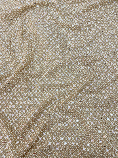 Tissue Beads Embroidery (Colours Available) 44"Inch