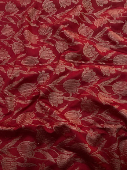 Pure Banarasi Katan silk Brocade