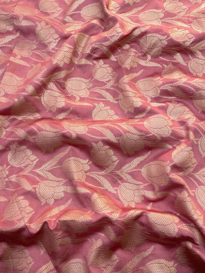 Pure Banarasi Katan silk Brocade