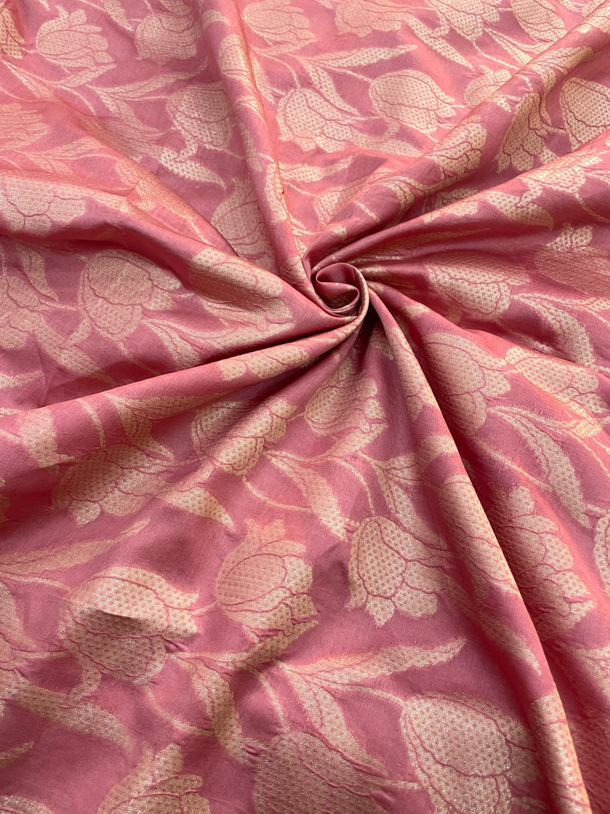 Pure Banarasi Katan silk Brocade