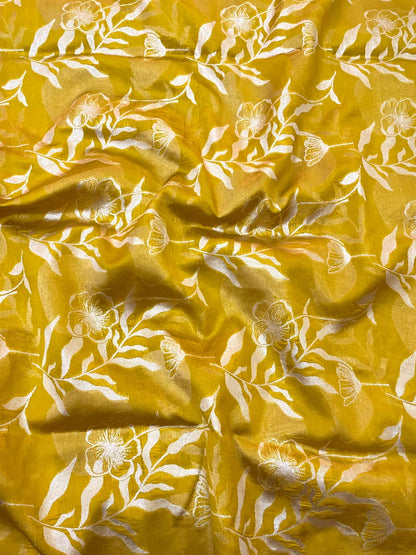 Pure banarasi Katan Silk Brocade