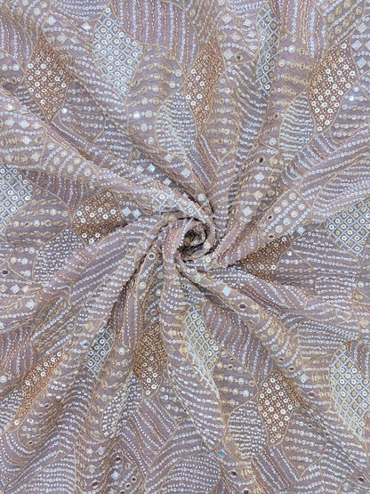 Tissue Beads Embroidery (Colours Available) 44"Inch