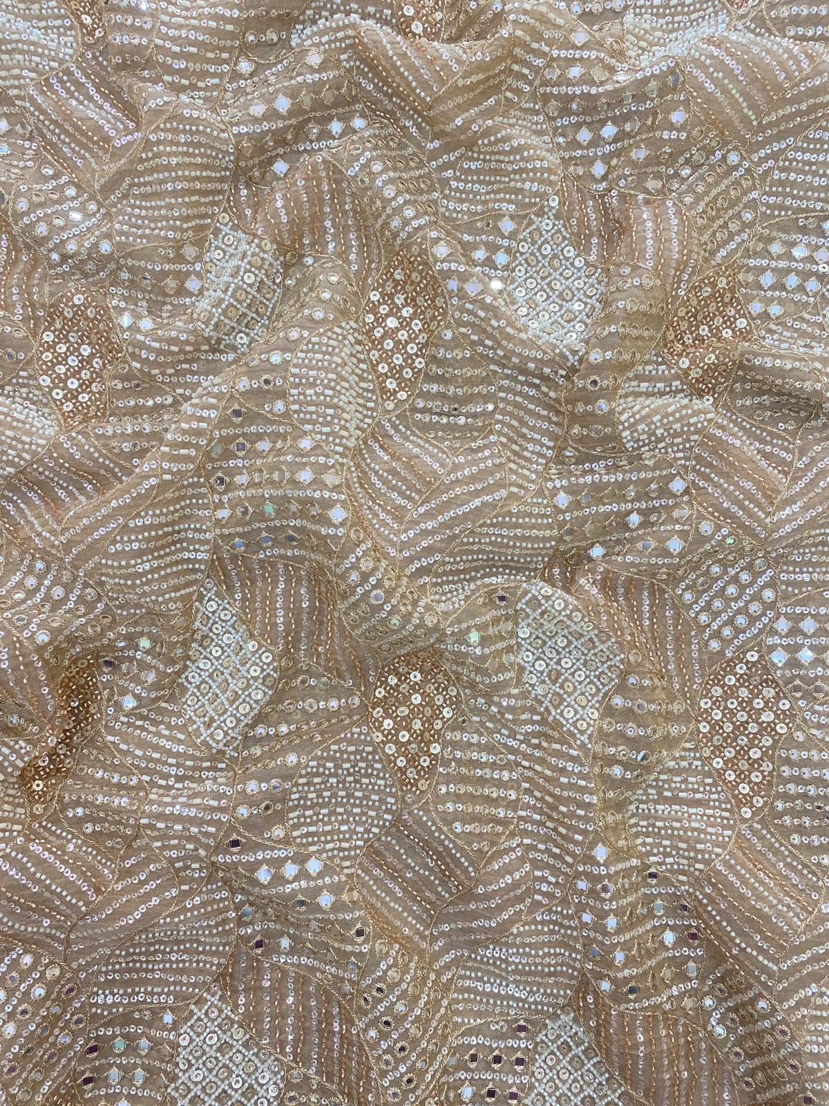 Tissue Beads Embroidery (Colours Available) 44"Inch