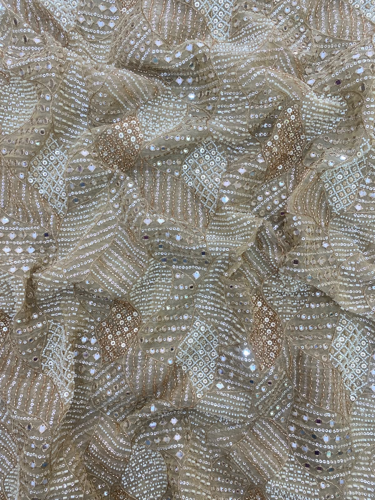 Tissue Beads Embroidery (Colours Available) 44"Inch