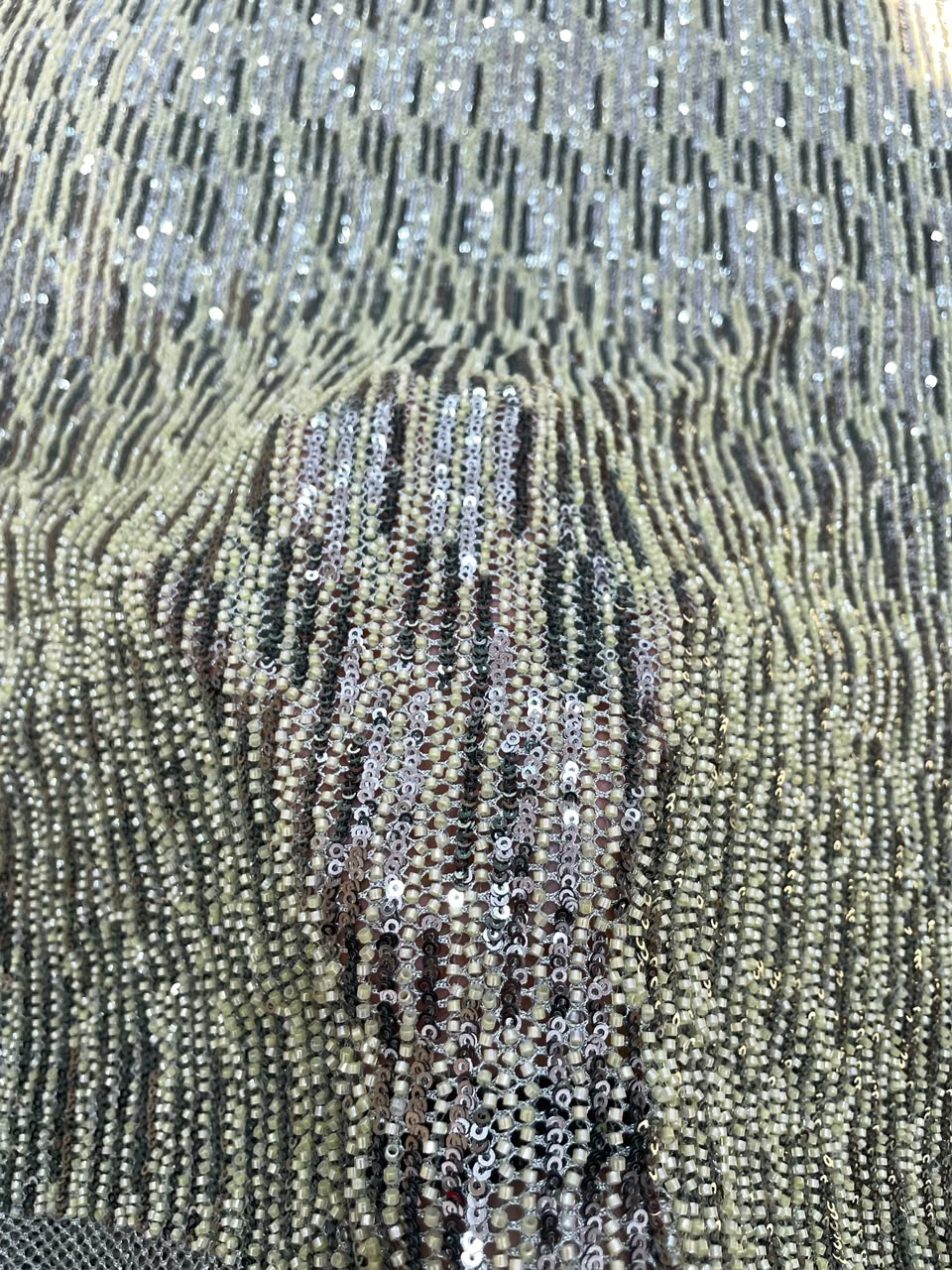 Lycra Net Beads Embroidery (54"inch)