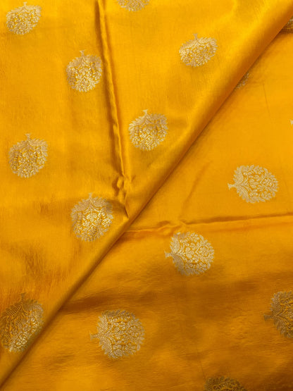 Pure Dupion Zari Butti (Colours Available) 44"Inch