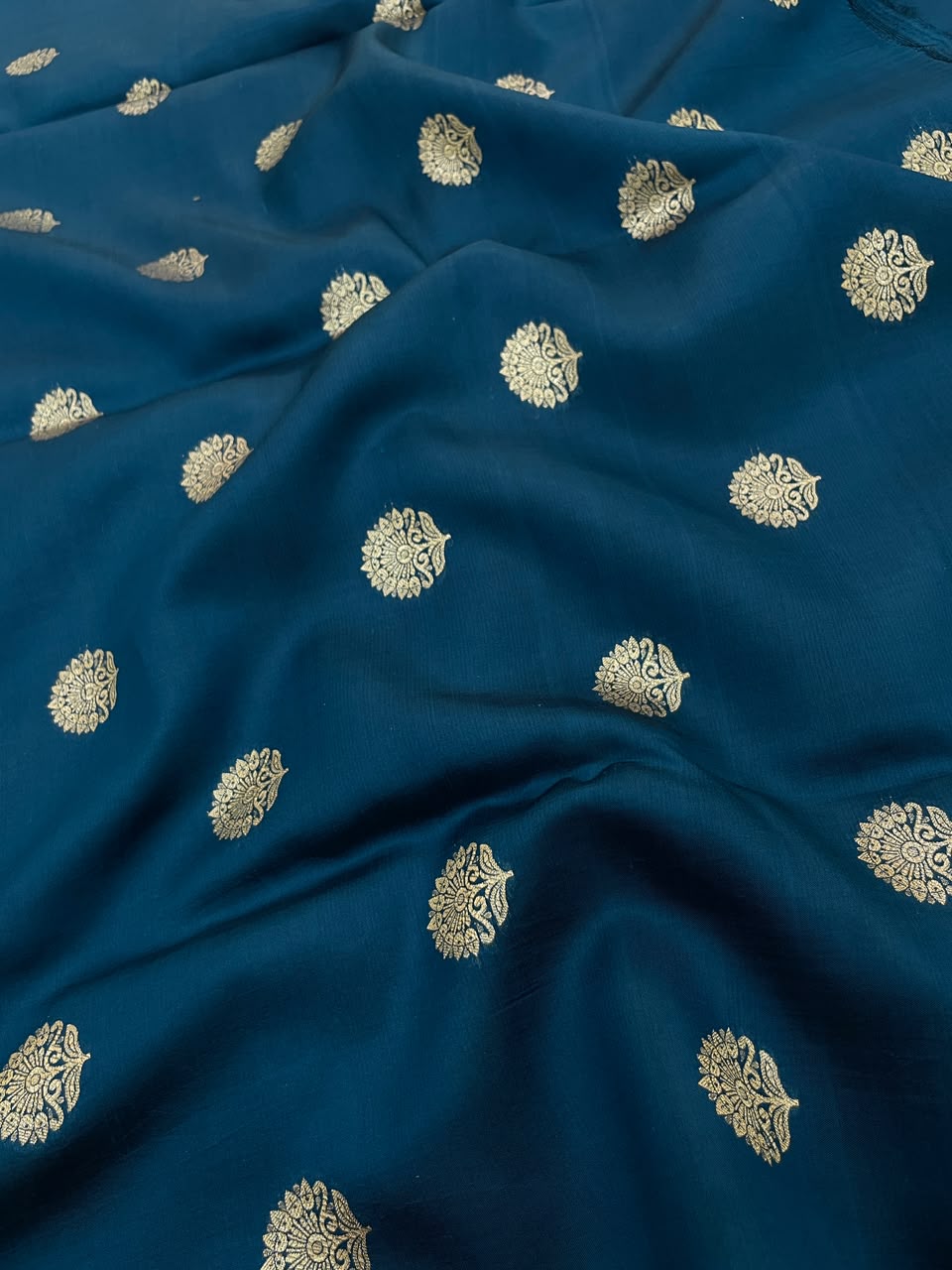 Pure Dupion Zari Butti (Colours Available) 44"Inch