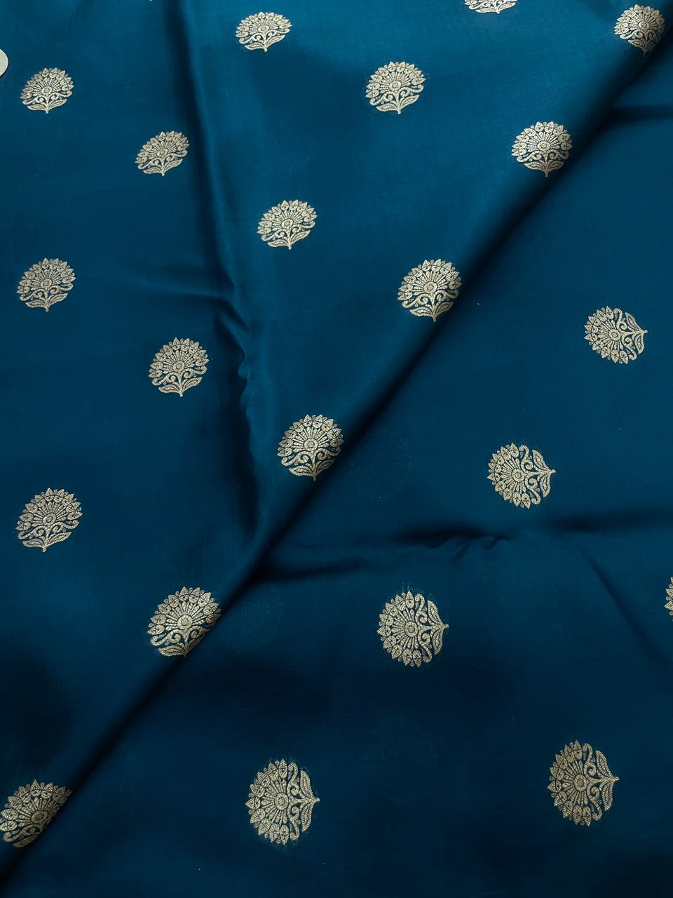 Pure Dupion Zari Butti (Colours Available) 44"Inch