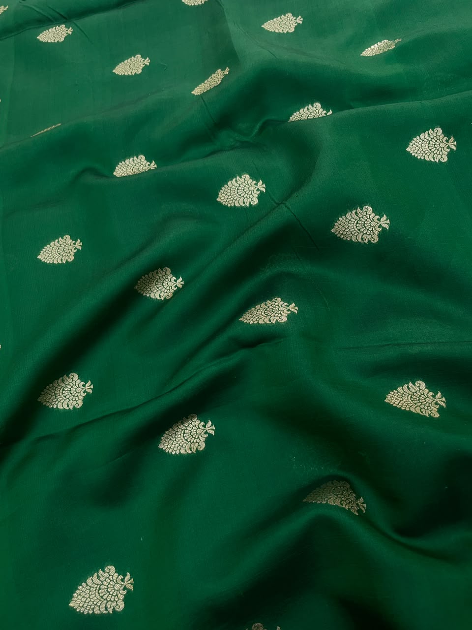 Pure Dupion Zari Butti (Colours Available) 44"Inch