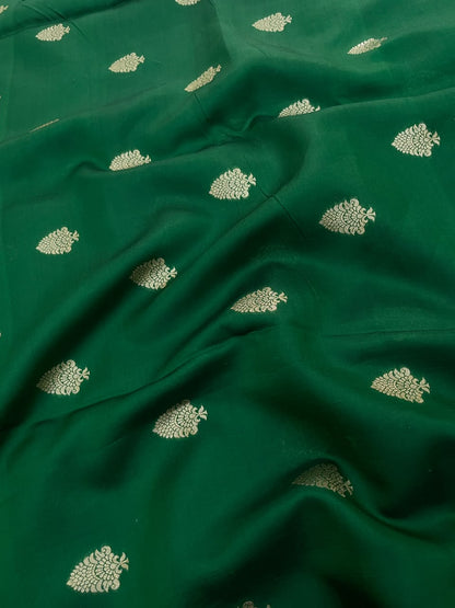 Pure Dupion Zari Butti (Colours Available) 44"Inch