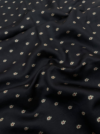 Pure Dupion Zari Butti (Colours Available) 44"Inch