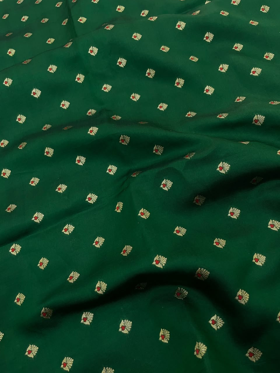 Pure Dupion Zari Butti (Colours Available) 44"Inch