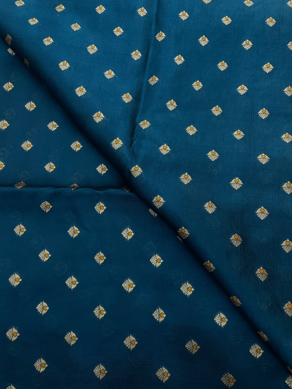 Pure Dupion Zari Butti (Colours Available) 44"Inch