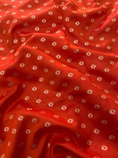 Pure Dupion Zari Butti (Colours Available) 44"Inch