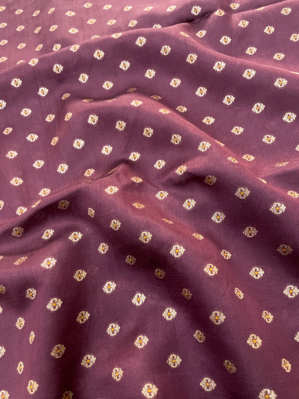 Pure Dupion Zari Butti (Colours Available) 44"Inch