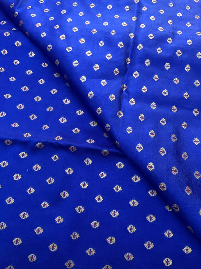 Pure Dupion Zari Butti (Colours Available) 44"Inch