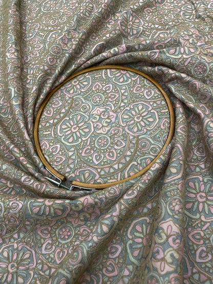 Dola Silk Position Print Embroidery (Colours Available) 44"Inch