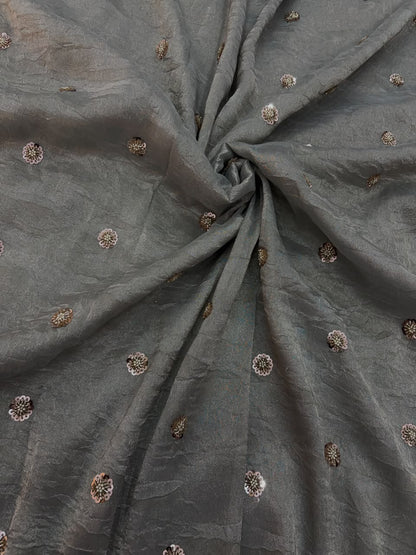 Kanjiwaram tissue embroidery