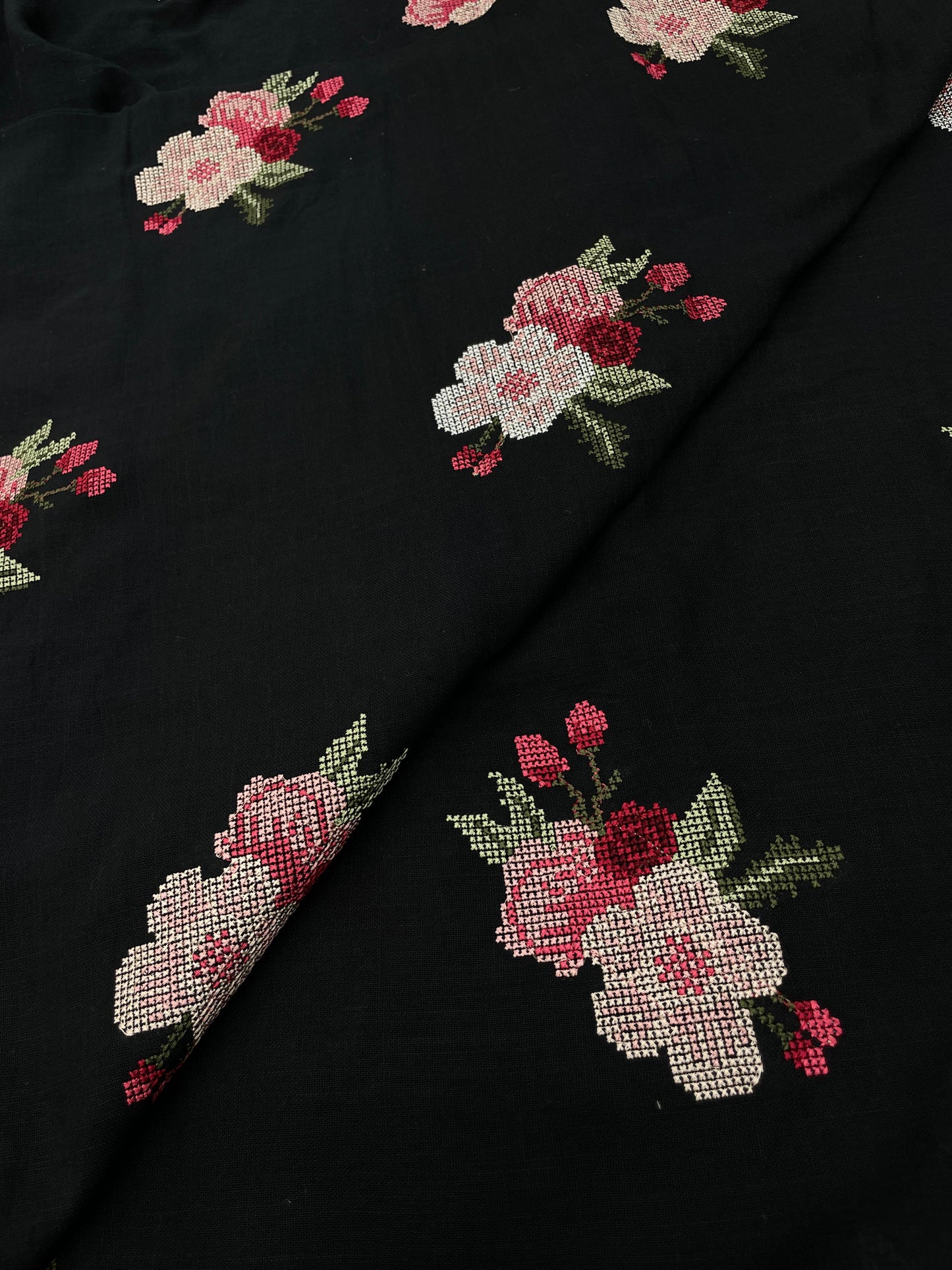 Cotton Linen Embroidery [44"Inch]