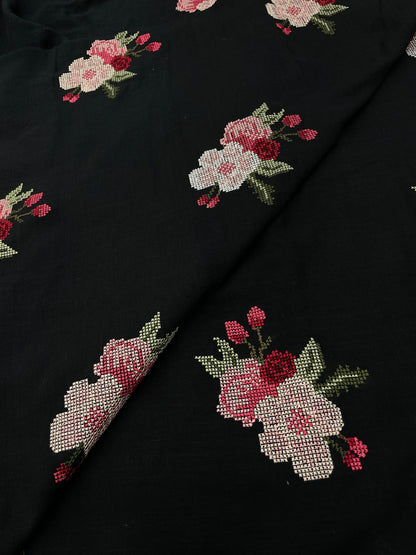 Cotton Linen Embroidery [44"Inch]