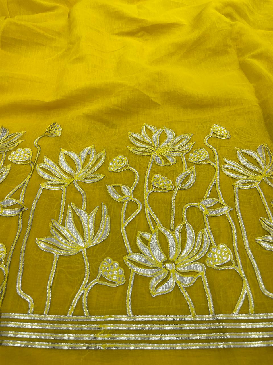 Chanderi Gota Embroidery